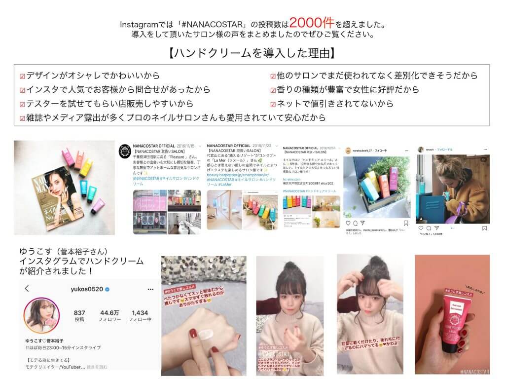ハンドクリームを導入した理由