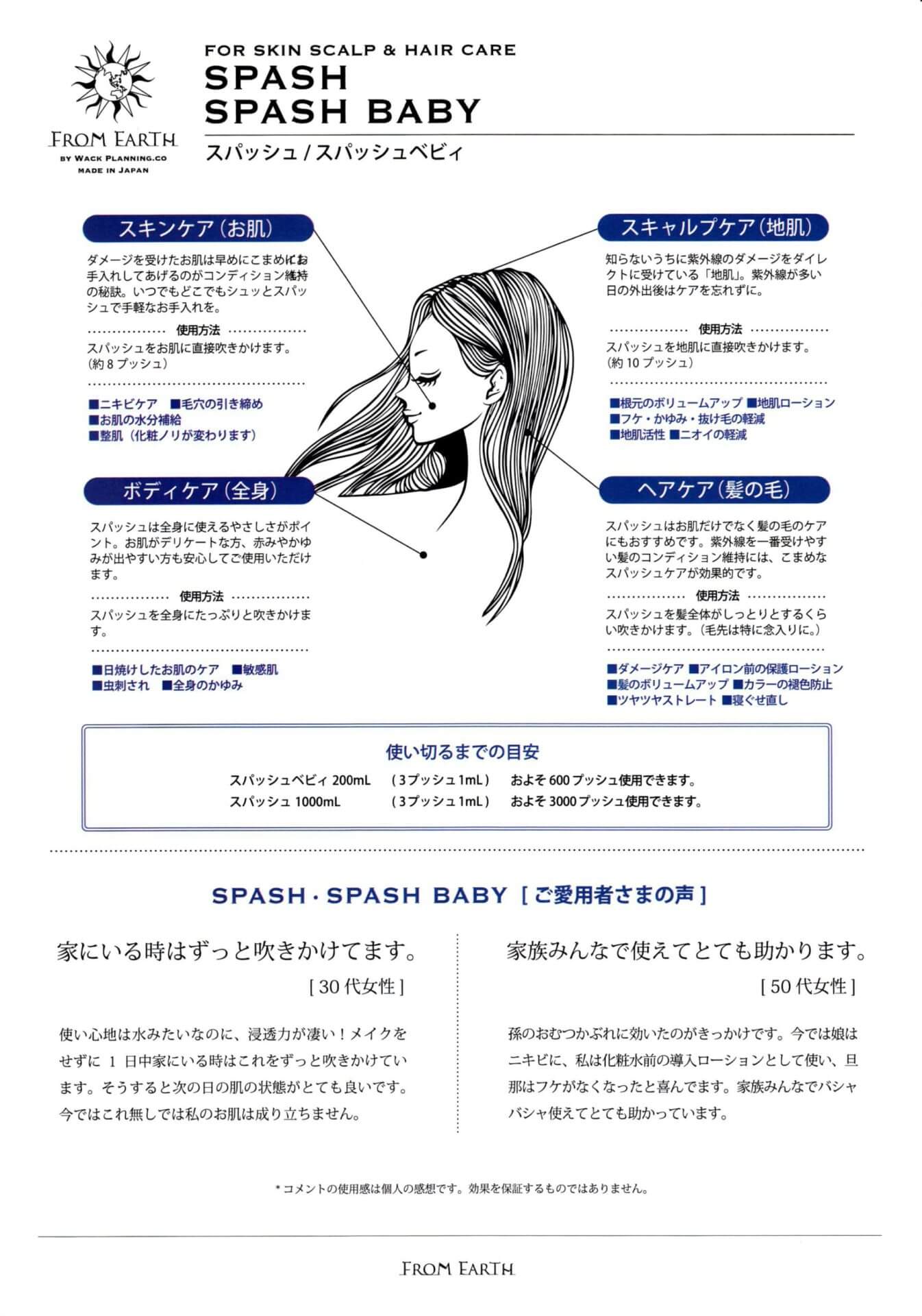 スパッシュの効能